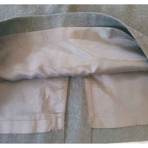 J.G. Hook Black 100% Wool Skirt Size 16 Tweed Midi Length Vintage - Picture 10 of 11